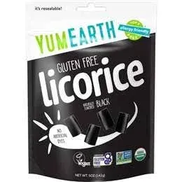 Yum Earth Organic Black Licorice 142g