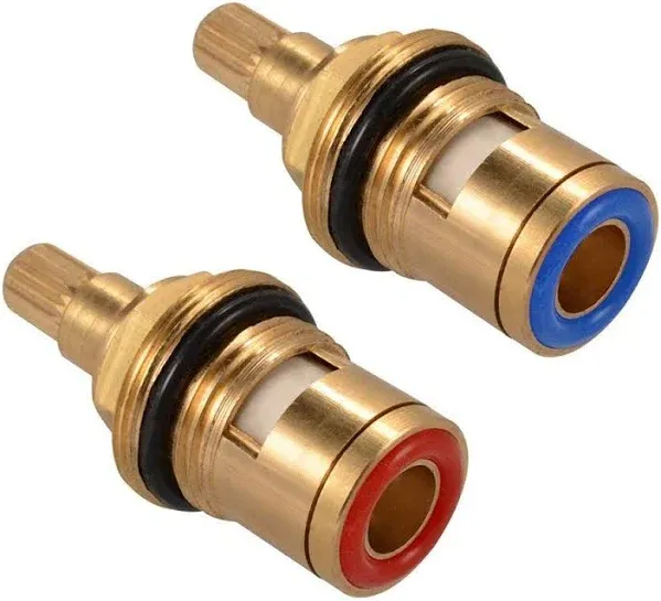 ANTOPY Brass Ceramic Stem Disc Cartridge Faucet Valve Replacement Quarter Turn 1/2" Bathroom Kitchen Tap