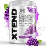 Xtend Original BCAA Powder Glacial Grape | Sugar Free Post Workout Muscle Recovery Drink with Amino Acids | 7g BCAAs for Men & Women | 30 Servings