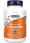 Now L-Arginine, Double Strength, 1000 mg, Tablets - 120 tablets