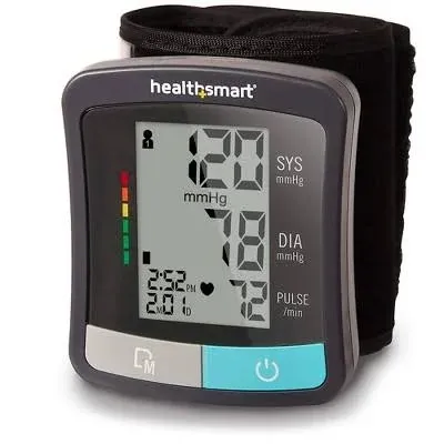 HealthSmart Clinically Accurate Universal Wrist Digital Blood Pressure Monitor