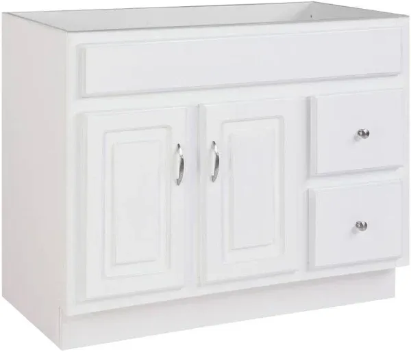 Design House Concord 36-Inch Unassembled 2-Door 2-Drawer Bathroom Vanity