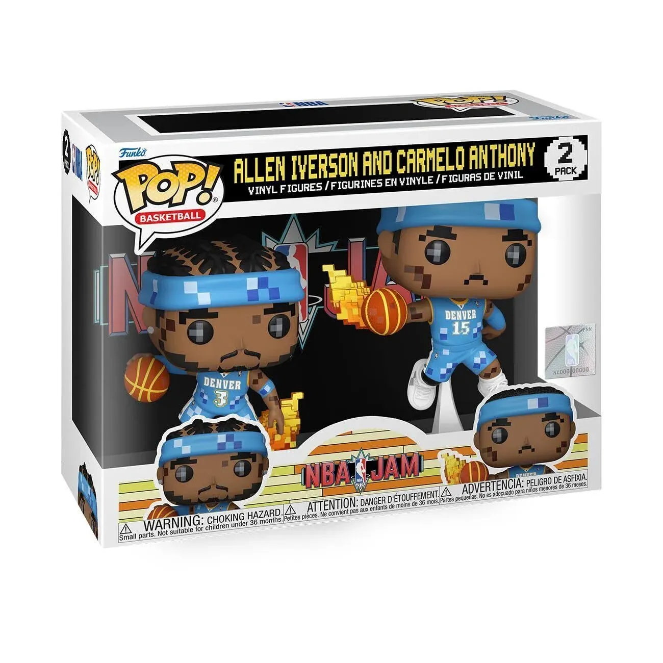 Nba Funko Denver Nuggets Allen Iverson And Carmelo Anthony