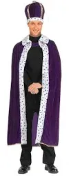 King&#039;s Purple Robe &amp; Crown Set