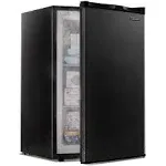 EUHOMY Upright Freezer, 3.0 Cubic Feet, Single Door Compact Mini Freezer with Reversible Door, Small Freezer for Home/Dorms/Apartment/Office (Black)