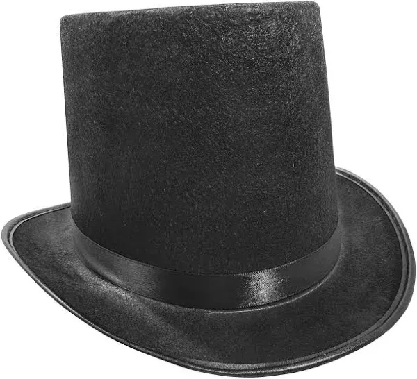 Vctitil Retro Top Hat Magician Black Color Hat Costume Cosplay Props Party Steampunk Circus Ringmaste Role Play