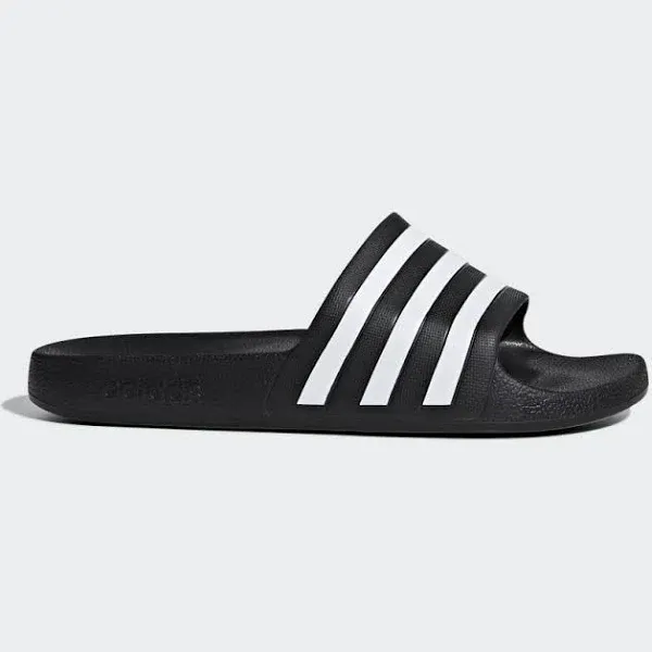 Adidas Adilette Aqua Slides - Black/White