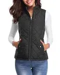 ICHUANYI Puffer Vests Women's Zip Up Outerwear Warm Puffer Sleeveless Lightweight Jacket with Pocket Fall Winter Coats 2023