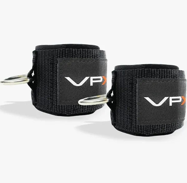 VPX Ankle Wrist Straps for Cable &amp; Resistance Bands | Adjustable Padded Neoprene