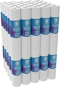 1 Micron Sediment Filter 10" x 2.5" Whole House Water Filter Sediment Water Filter Replacement Cartridge Compatible with Any 10 inch Reverse Osmosis Water Filtration System Value Pack (50)