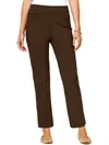 Shop Alfred Dunner Womens Modern Fit Pull On Ankle Pants In Brown