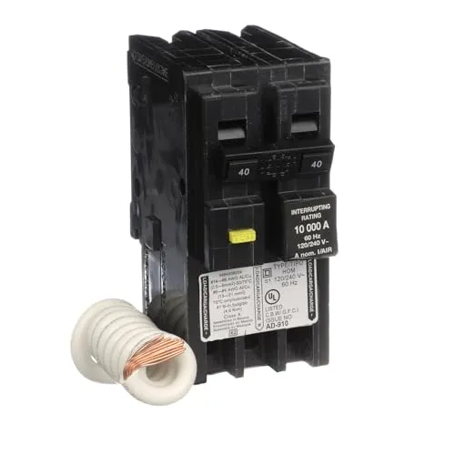 HOM240GFI SQUARE D 2POLE 40AMP 120/240V CIRCUIT BREAKER