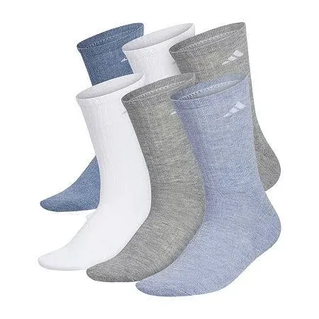 adidas Women's 6 Pack Athletic Cushioned Low Cut Socks