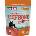 LonoLife Grass-Fed Beef Bone Broth Powder with 10g Protein, Paleo and Keto Friendly, 8-Ounce Bulk Container