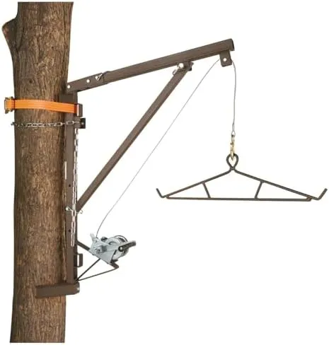 Guide Gear Tree Mounted Deer Hoist Easy Assembly With Max 300 lbs. Load Capacity