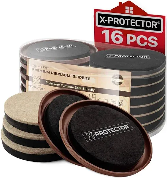 Protective Furniture Sliders: Floor-Safe Moving Solution - 3 1/2-inch Diameter