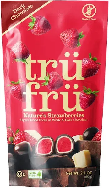 Tru Fru Nature's Strawberries, Dark Chocolate (2.1 oz)