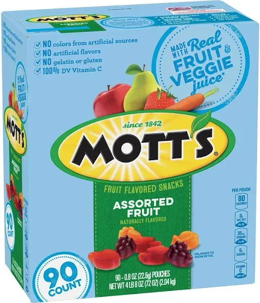 Mott s Assorted Fruit Flavored Snacks