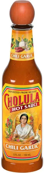 Cholula Chili Garlic Hot Sauce 5 Oz (Pack of 6) Convenient Seasoning Delicious