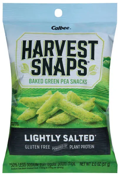 Lightly Salted Green Pea Snack Crisps (12 Pack)