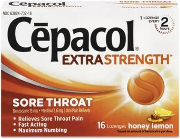 Cepacol Sore Throat Strength Lozenges