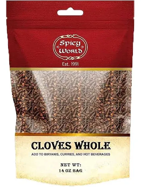 Whole Cloves Bulk 14 Oz Bag - Premium Quality - Great for Foods, Clove Tea, C...