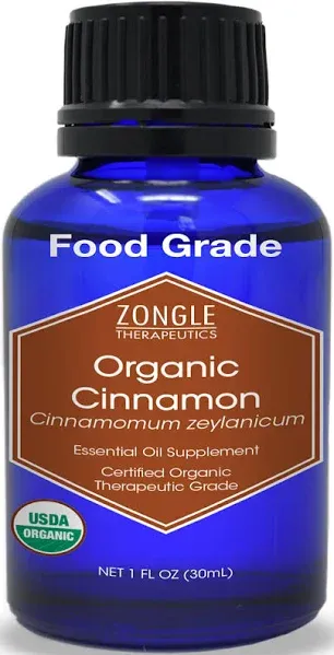 Zongle Therapeutics Zongle Usda Certified Organic Cinnamon Essential Oil