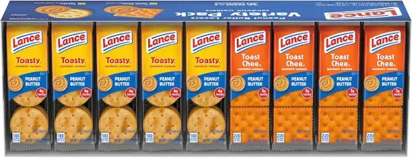 Lance ToastChee Crackers Variety Pack - 36 count