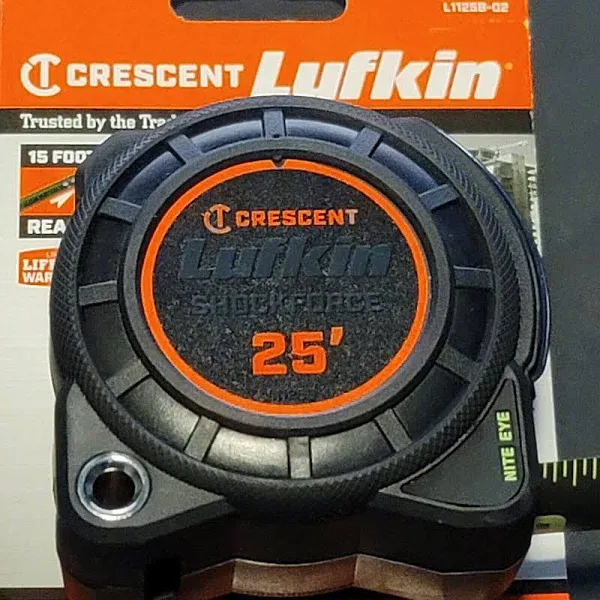 Crescent 25 ft. Shockforce Nite Eye Dual Sided Tape Measure