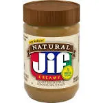 Jif Natural Creamy Peanut Butter - 16 oz