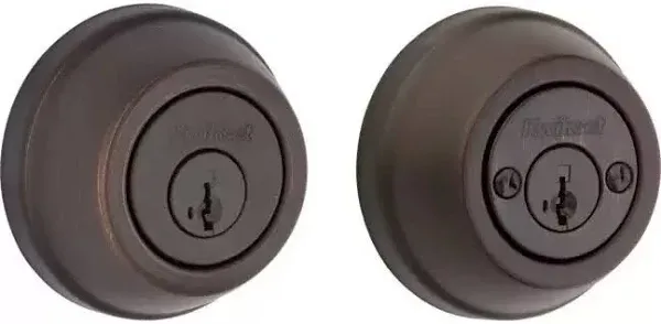 Kwikset 985-S.STRKP 980 Double Cylinder Keyed Entry Deadbolt from The Signature Series - Venetian Bronze