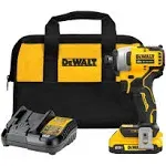 DeWalt DCF809D1 Atomic 20V MAX* Brushless Cordless 1/4 in. Compact Impact Driver Kit