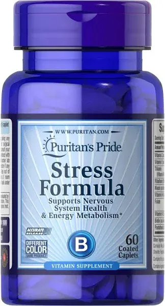 Puritans Pride Vitamins Stress Formula B Supports Nervous System &amp; Energy New