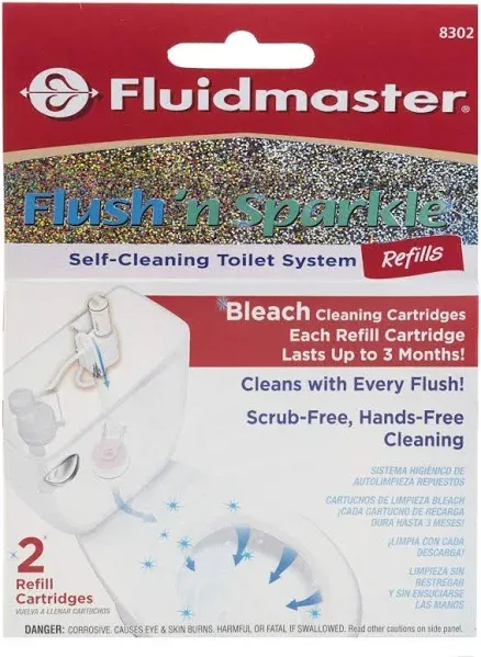 FluidMaster Flush N Sparkle Toilet Cleaning Refill Cartridge