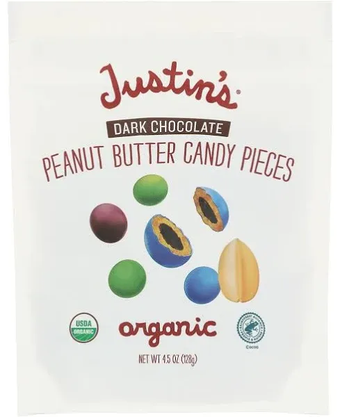 Justin's Dark Chocolate Organic Peanut Candy Pieces