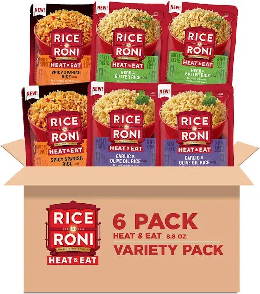 Rice-A-Roni Heat & Eat Variety Pack Rice