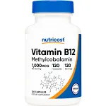 Nutricost Vitamin B12, 5000 mcg / 120 Capsules