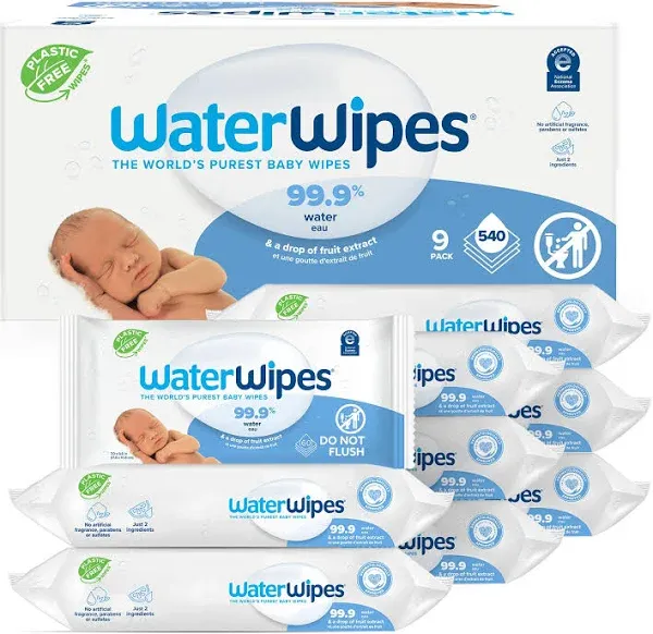 Waterwipes 99.9% Water Based Baby Wipes