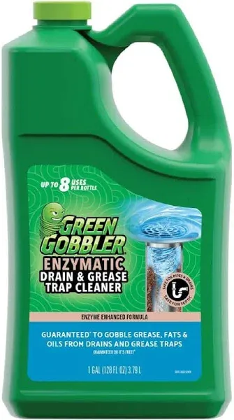 Green Gobbler Enzyme Drain Cleaner Controls Foul Odors & Breaks Down Grease