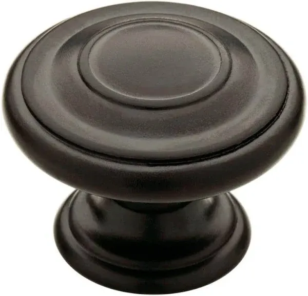 Liberty Harmon Cabinet Knob Flat Black 1-3/8&#034; P22669C-FB-C