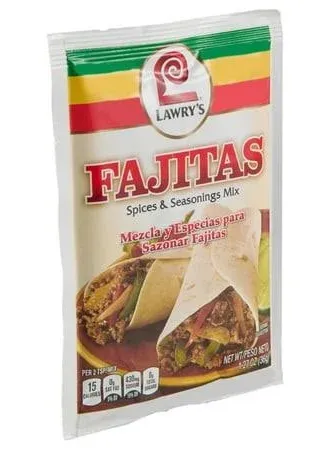 12x Packets Lawry&#039;s Chicken Fajitas Spices &amp; Seasoning Mix | No MSG | 1oz