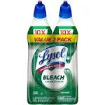 Lysol Toilet Bowl Cleaner w. Bleach, 48oz (2X24oz), 10X Cleaning Power