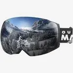 OutdoorMaster Ski Goggles Pro - Frameless, Interchangeable Lens 100% U