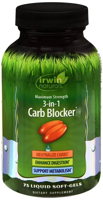 Irwin Naturals 3 in 1 Carb Blocker Maximum Strength