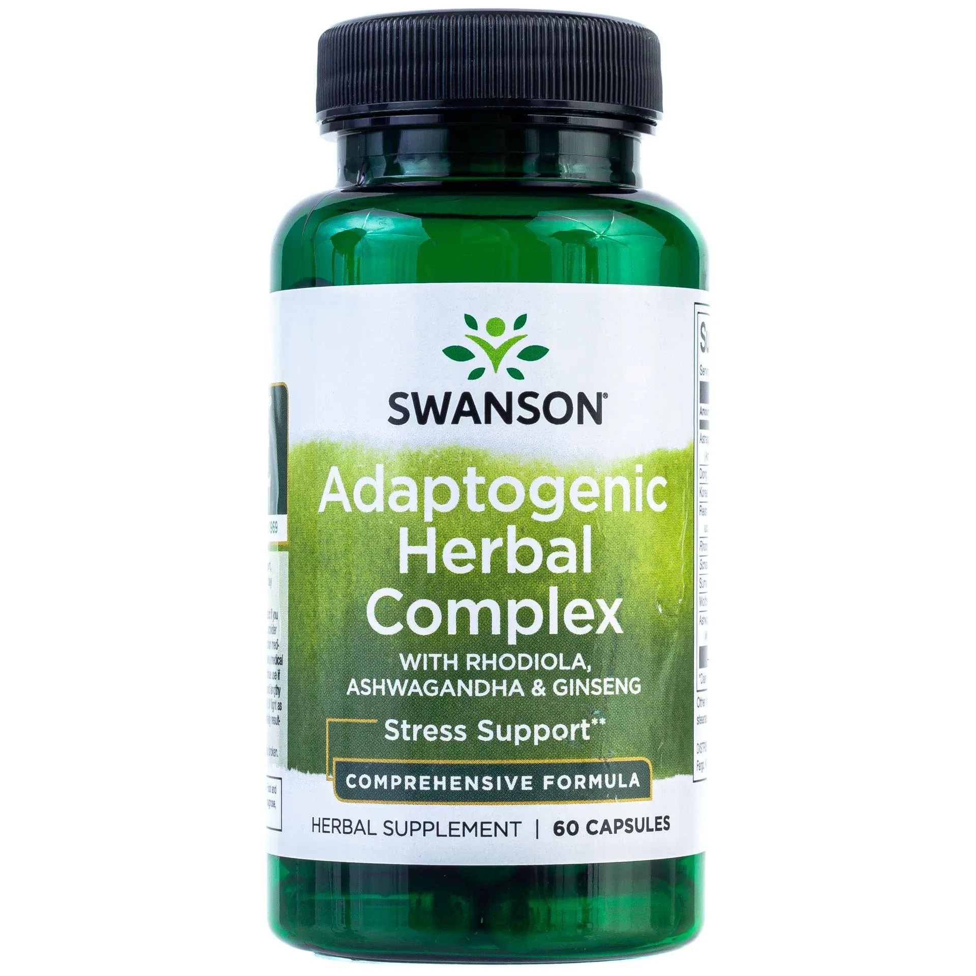 Swanson Rhodiola Ashwagandha Ginseng Complex 60 cápsulas