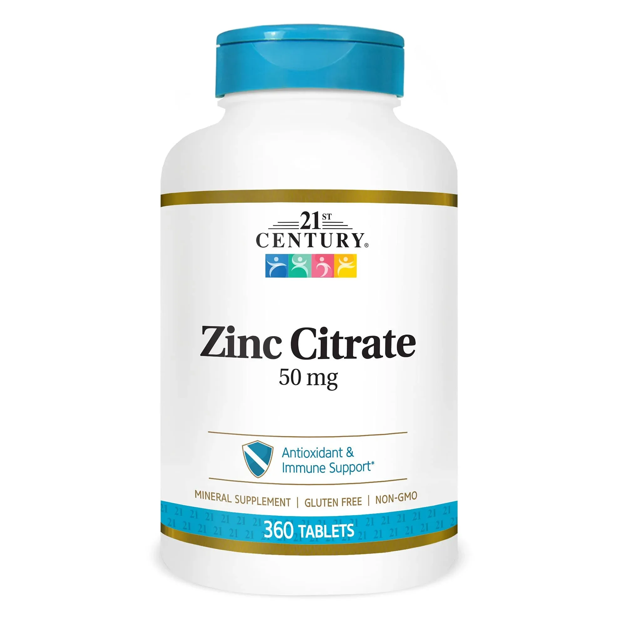 21St Century Zinc Citrate 50 MG 360 Tablets