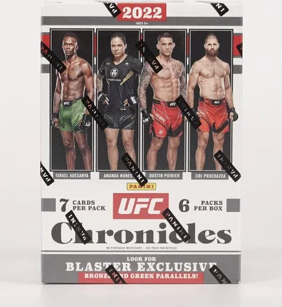 2022 Panini Chronicles UFC MMA Trading Cards Blaster Box