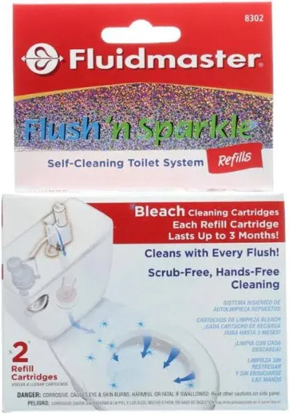 FluidMaster Flush N Sparkle Toilet Cleaning Refill Cartridge