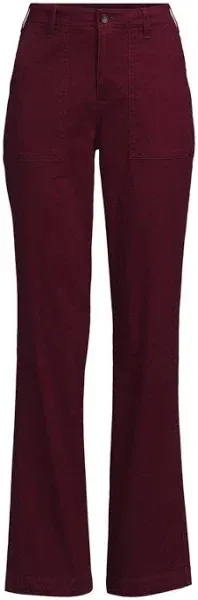 Lands' End Women's High Rise Straight Leg Chino Pants