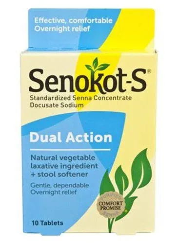 Senokot-S Laxative Stool Softener Tablets